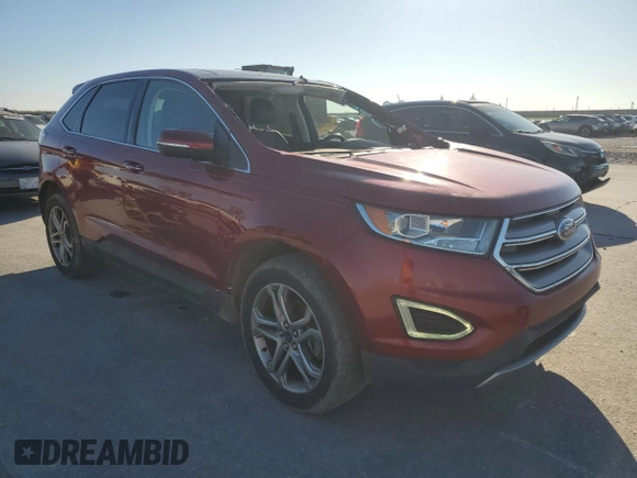 2016 Ford Edge Titanium with VIN 2FMPK3K92GBB05617, listed as a Copart auction lot 49150965 with 85,667 mi miles and Salvage Title. Bid and sale history available at carsss.com. Image 4.