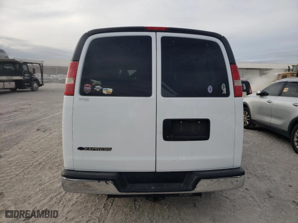 2017 Chevrolet Express Passenger LT with VIN 1GAZGPFF2H1241290, listed as a Copart auction lot 80438284 with 137,221 mi miles and Salvage Title. Bid and sale history available at carsss.com. Image 6.