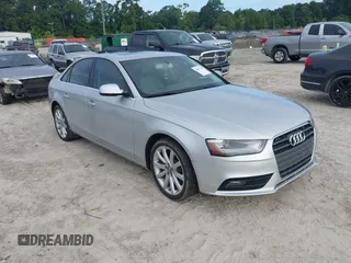 2013 Audi A4 Premium Plus with VIN WAUFFAFL8DN012273, listed as a IAAI auction lot 42831266 with 90,602 mi miles and . Bid and sale history available at DreamBid. Image 1.