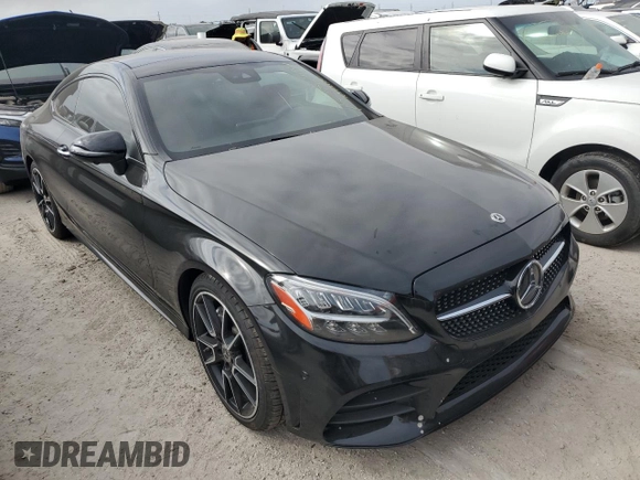 2021 Mercedes-Benz C 300 with VIN W1KWJ8DB9MG100604, listed as a Copart auction lot 76782194 with Not provided miles and Non repairable. Bid and sale history available at DreamBid. Image 4.