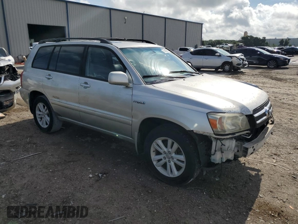 2006 Toyota Highlander Hybrid with VIN JTEDW21A160014092, listed as a Copart auction lot 69843364 with 119,839 mi miles and Salvage Title. Bid and sale history available at carsss.com. Image 4.