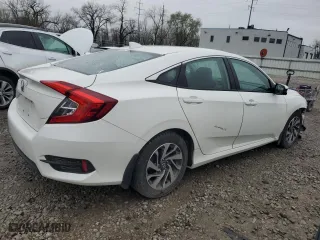 2018 Honda Civic Sedan EX with VIN 19XFC2F79JE032097, listed as a Copart auction lot 51179085 with 153,899 mi miles and Salvage Title. Bid and sale history available at carsss.com. Image 3.
