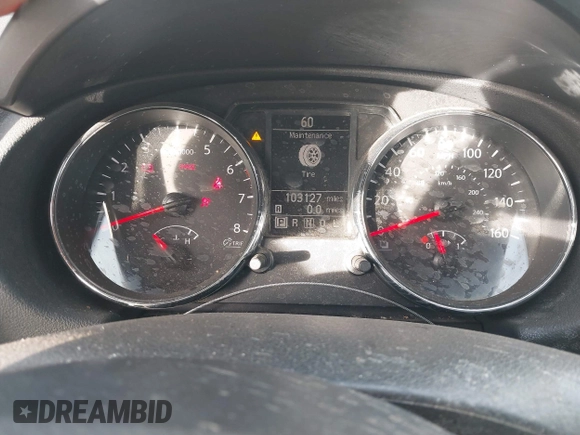 2013 Nissan Rogue S with VIN JN8AS5MT7DW521420, listed as a IAAI auction lot 41689607 with 103,127 mi miles and . Bid and sale history available at DreamBid. Image 7.