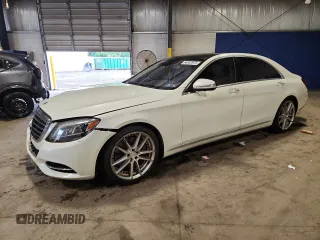 2015 Mercedes-Benz S 550 with VIN WDDUG8FBXFA101012, listed as a Copart auction lot 64003975 with 123,874 mi miles and Salvage title. Bid and sale history available at DreamBid. Image 1.