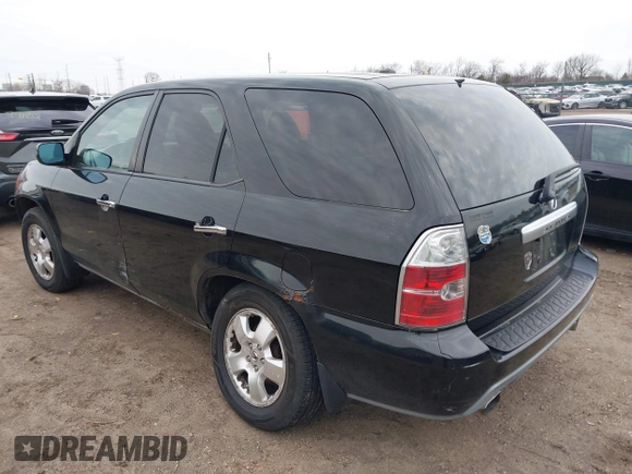 2005 Acura MDX with VIN 2HNYD18235H528356, listed as a IAAI auction lot 41815304 with 170,385 mi miles. Bid and sale history available at carsss.com. Image 3.