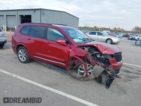 2020 Cadillac XT6 AWD Sport with VIN 1GYKPHRS1LZ201472, listed as a IAAI auction lot 40610438 with 71,540 mi miles and . Bid and sale history available at DreamBid. Image 1.