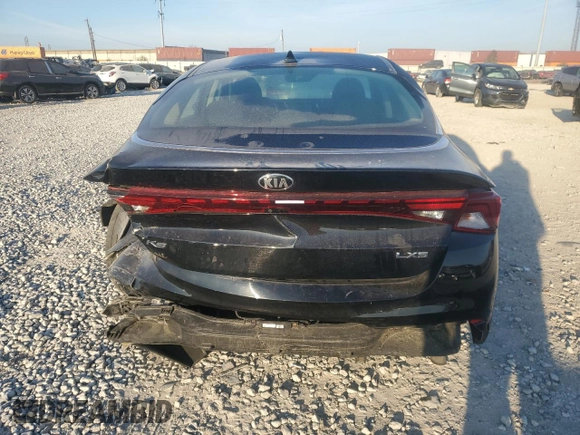 2021 Kia K5 LXS with VIN 5XXG14J29MG041296, listed as a Copart auction lot 77820184 with 92,889 mi miles and Salvage Title. Bid and sale history available at carsss.com. Image 6.