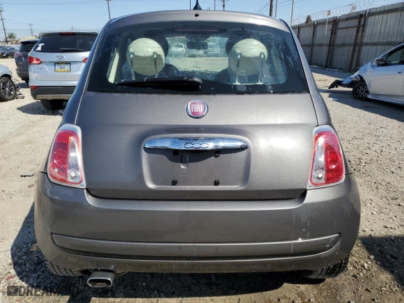 2013 FIAT 500 Pop with VIN 3C3CFFAR0DT693242, listed as a Copart auction lot 52015555 with 121,959 mi miles and Clean Title. Bid and sale history available at carsss.com. Image 6.