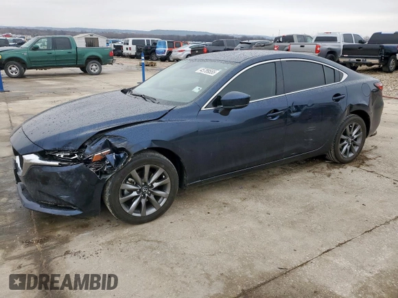 2021 Mazda 6 Sport with VIN JM1GL1UM6M1619582, listed as a Copart auction lot 45789555 with 85,652 mi miles and Salvage Title. Bid and sale history available at carsss.com. Image 1.