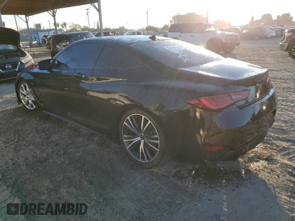 2020 Infiniti Q60 Luxe with VIN JN1EV7EK2LM340177, listed as a Copart auction lot 82057274 with 117,140 mi miles and Salvage Title. Bid and sale history available at carsss.com. Image 2.