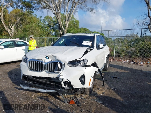 2024 BMW X3 sDrive30i with VIN WBX47DP0XRN314770, listed as a IAAI auction lot 41621356 with 1,885 mi miles and . Bid and sale history available at DreamBid. Image 6.