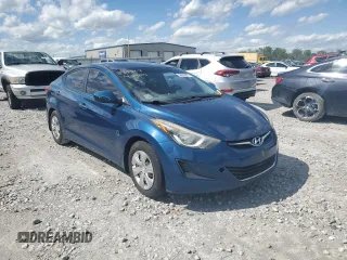 2016 Hyundai Elantra SE with VIN KMHDH4AE6GU516535, listed as a Copart auction lot 56665975 with 111,846 mi miles and Salvage title. Bid and sale history available at DreamBid. Image 4.