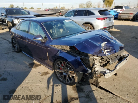 2018 Audi S4 Premium Plus with VIN WAUB4AF47JA145008, listed as a Copart auction lot 84908084 with 64,700 mi miles and Salvage Title. Bid and sale history available at carsss.com. Image 4.