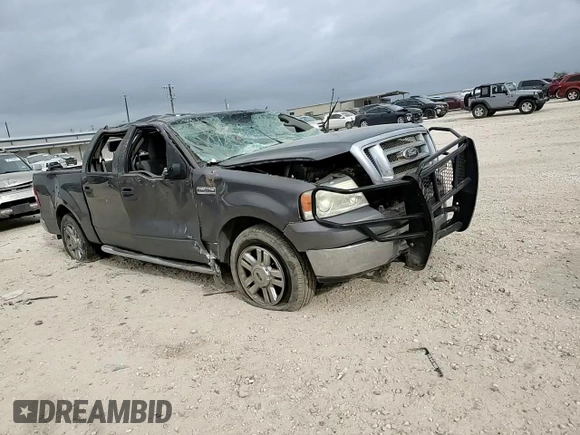 2008 Ford F-150 XL with VIN 1FTRW12W88FB92161, listed as a Copart auction lot 50624505 with 0 mi miles and Salvage Title. Bid and sale history available at carsss.com. Image 10.