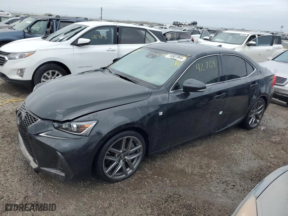 2020 Lexus IS with VIN JTHGZ1B2XL5036485, listed as a Copart auction lot 74507064 with 42,704 mi miles and Non Repairable. Bid and sale history available at carsss.com. Image 1.