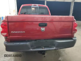 2006 Dodge Dakota ST with VIN 1D7HW28K36S627328, listed as a Copart auction lot 43163905 with 196,433 mi miles and Salvage Title. Bid and sale history available at DreamBid. Image 6.