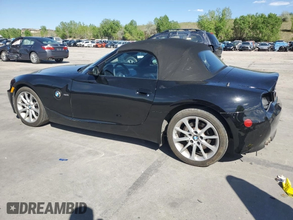 2007 BMW Z4 3.0i with VIN 4USBU33567LW71567, listed as a Copart auction lot 56680695 with 95,138 mi miles and Salvage title. Bid and sale history available at DreamBid. Image 2.