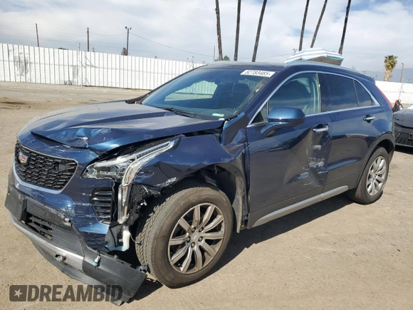 2019 Cadillac XT4 FWD Premium Luxury with VIN 1GYFZCR42KF104457, listed as a Copart auction lot 52783485 with 57,572 mi miles and Salvage title. Bid and sale history available at DreamBid. Image 1.