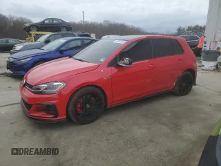 2018 Volkswagen Golf GTI S with VIN 3VW447AU1JM261603, listed as a Copart auction lot 47863245 with 73,137 mi miles and Salvage Title. Bid and sale history available at carsss.com. Image 1.