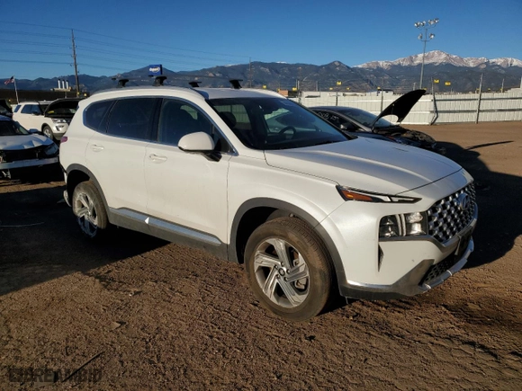 2022 Hyundai Santa Fe SEL with VIN 5NMS2DAJ0NH418955, listed as a Copart auction lot 50609365 with 27,860 mi miles and Salvage Title. Bid and sale history available at carsss.com. Image 4.