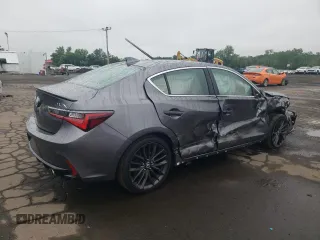 2021 Acura ILX Premium with VIN 19UDE2F81MA006340, listed as a Copart auction lot 60345715 with 106,799 mi miles and Salvage title. Bid and sale history available at DreamBid. Image 3.
