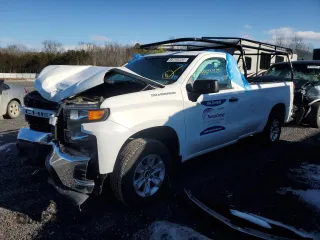 2019 Chevrolet Silverado 1500 Work Truck with VIN 3GCNWAEF2KG290960, listed as a Copart auction lot 88790205 with 87,327 mi miles and Salvage Title. Bid and sale history available at DreamBid. Image 1.