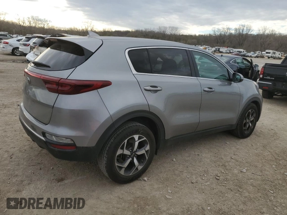 2020 Kia Sportage LX with VIN KNDPM3AC0L7702554, listed as a Copart auction lot 50599375 with 39,304 mi miles and Salvage Title. Bid and sale history available at DreamBid. Image 3.