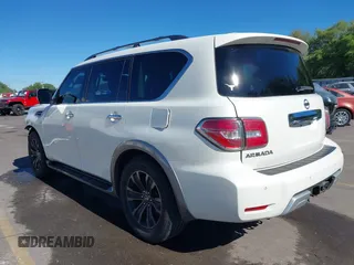 2018 Nissan Armada Platinum with VIN JN8AY2NE7J9730759, listed as a IAAI auction lot 39541925 with 83,001 mi miles. Bid and sale history available at carsss.com. Image 3.