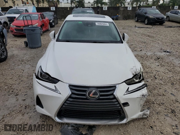 2020 Lexus IS 300 with VIN JTHAA1D22L5105552, listed as a Copart auction lot 76904084 with 50,364 mi miles and Salvage title. Bid and sale history available at DreamBid. Image 5.
