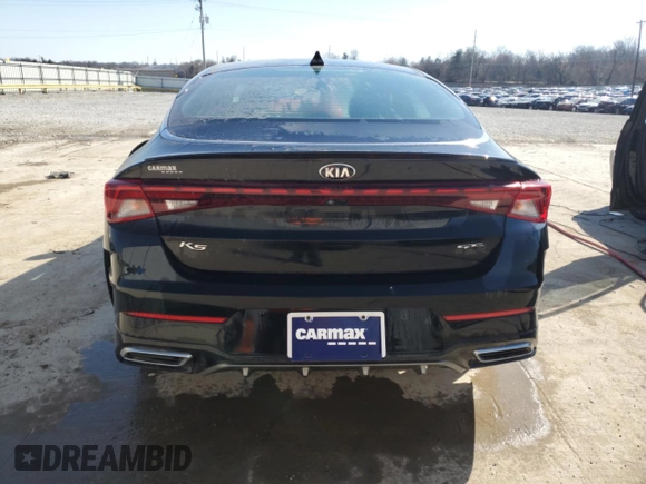 2021 Kia K5 GT-Line with VIN 5XXG64J22MG080264, listed as a Copart auction lot 48386005 with 20,684 mi miles and Salvage Title. Bid and sale history available at carsss.com. Image 6.