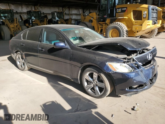 2007 Lexus GS 350 with VIN JTHBE96S870027236, listed as a Copart auction lot 69123714 with 206,250 mi miles and Salvage Title. Bid and sale history available at carsss.com. Image 4.