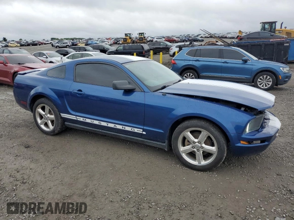 2008 Ford Mustang Deluxe with VIN 1ZVHT80N185182565, listed as a Copart auction lot 61276625 with 172,421 mi miles and Salvage title. Bid and sale history available at DreamBid. Image 4.