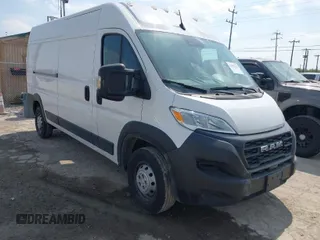 2023 Ram ProMaster Cargo with VIN 3C6LRVDG0PE571794, listed as a IAAI auction lot 42072324 with 56,216 mi miles. Bid and sale history available at carsss.com. Image 1.