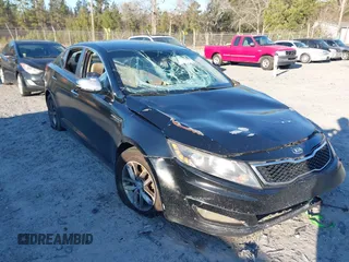 2013 Kia Optima LX with VIN 5XXGM4A74DG247841, listed as a IAAI auction lot 41367561 with 293,584 mi miles. Bid and sale history available at carsss.com. Image 1.