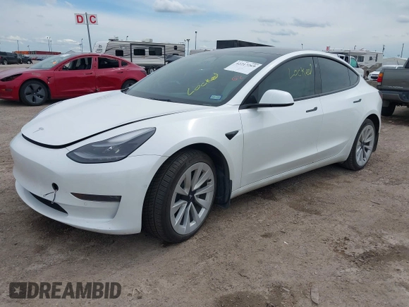 2022 Tesla Model 3 Long Range z VIN 5YJ3E1EB7NF241075, wystawiony jako IAAI lot #42217269 z przebiegiem 28 856 mil mil oraz . Historia ofert i sprzedaży dostępna na DreamBid. Obrazek 20.