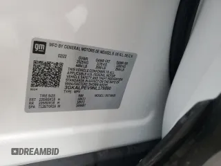 2022 GMC Terrain SLT with VIN 3GKALPEV9NL179890, listed as a Copart auction lot 41401015 with 58,991 mi miles and Salvage Title. Bid and sale history available at carsss.com. Image 12.