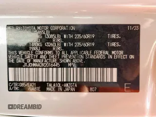 2024 Lexus RX 350 with VIN JTJCHMAA2R2016445, listed as a Copart auction lot 64365735 with 22,808 mi miles and Clean title. Bid and sale history available at DreamBid. Image 13.