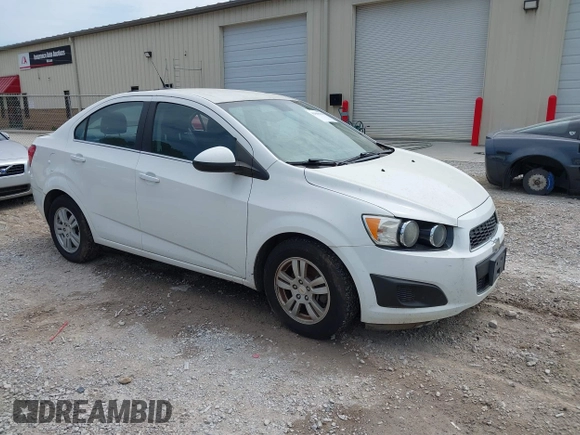 2012 Chevrolet Sonic LT with VIN 1G1JC5SH1C4126756, listed as a IAAI auction lot 42868558 with 163,633 mi miles and . Bid and sale history available at DreamBid. Image 1.