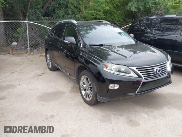 2013 Lexus RX 450h with VIN JTJBC1BA0D2443302, listed as a IAAI auction lot 42602133 with 278,477 mi miles and . Bid and sale history available at DreamBid. Image 1.