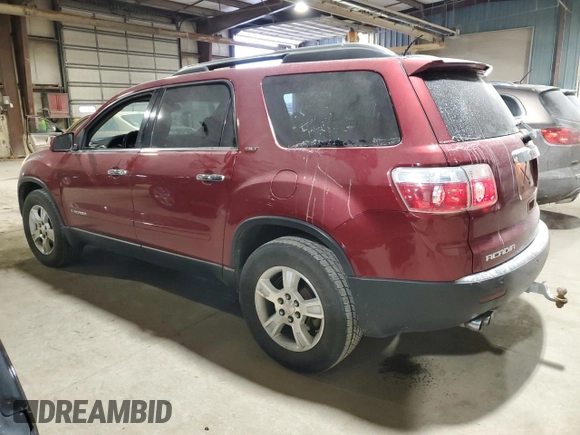 2008 GMC Acadia SLT2 with VIN 1GKER33728J206761, listed as a Copart auction lot 88671885 with 209,178 mi miles and Salvage Title. Bid and sale history available at carsss.com. Image 2.