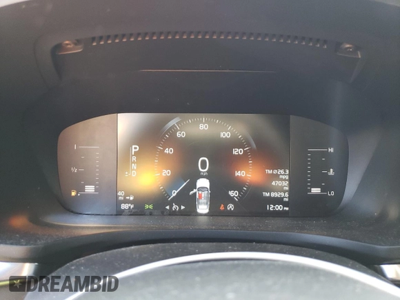 2019 Volvo S60 Momentum with VIN 7JRA22TK6KG009059, listed as a Copart auction lot 68901443 with 47,032 mi miles. Bid and sale history available at carsss.com. Image 9.