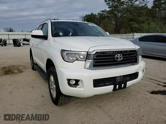 2018 Toyota Sequoia SR5 with VIN 5TDBY5G16JS162016, listed as a Copart auction lot 85428344 with 123,429 mi miles and Salvage Title. Bid and sale history available at carsss.com. Image 12.