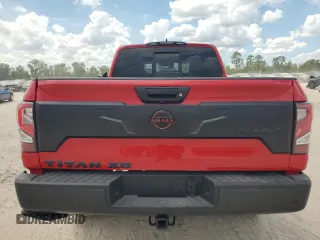 2024 Nissan Titan XD PRO-4X with VIN 1N6AA1FB9RN110722, listed as a Copart auction lot 64190064 with 4,732 mi miles and Salvage Title. Bid and sale history available at carsss.com. Image 6.