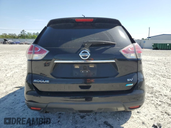 2014 Nissan Rogue SV with VIN 5N1AT2MT3EC807786, listed as a Copart auction lot 53533715 with 153,239 mi miles and Salvage Title. Bid and sale history available at DreamBid. Image 6.