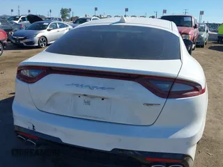 2020 Kia Stinger GT with VIN KNAE35LC7L6085529, listed as a IAAI auction lot 40671705 with 62,970 mi miles. Bid and sale history available at carsss.com. Image 16.