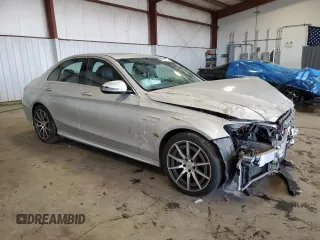 2020 Mercedes-Benz C 63 AMG with VIN 55SWF8GB5LU331031, listed as a Copart auction lot 80317784 with 34,976 mi miles and Salvage title. Bid and sale history available at DreamBid. Image 4.