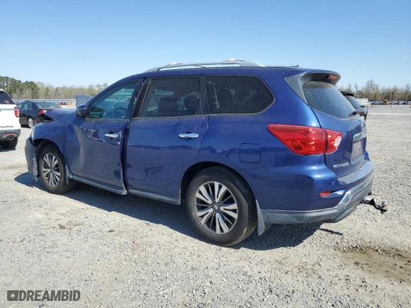 2017 Nissan Pathfinder SV with VIN 5N1DR2MN3HC640041, listed as a Copart auction lot 50608485 with 45,919 mi miles and Salvage Title. Bid and sale history available at carsss.com. Image 2.