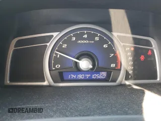2008 Honda Civic Cpe LX with VIN 2HGFG12638H534759, listed as a Copart auction lot 70306074 with 174,190 mi miles and Salvage Title. Bid and sale history available at carsss.com. Image 9.