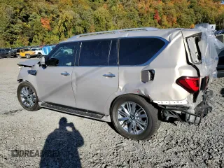 2022 Infiniti QX80 PREMIUM SELECT with VIN JN8AZ2AE7N9292768, listed as a Copart auction lot 76364934 with 25,835 mi miles and Non Repairable. Bid and sale history available at carsss.com. Image 2.