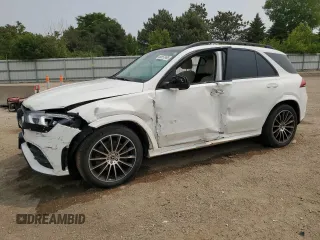 2020 Mercedes-Benz GLE 450 with VIN 4JGFB5KB8LA015632, listed as a Copart auction lot 58567865 with 57,984 mi miles and Salvage title. Bid and sale history available at DreamBid. Image 1.